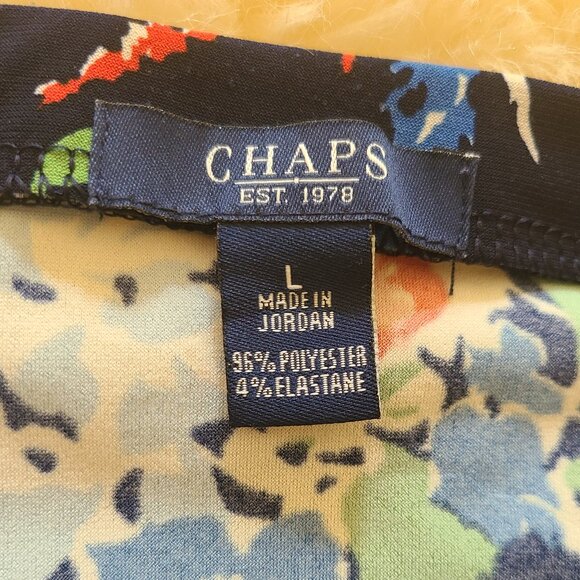 Chaps Floral Sleeveless Top and Skirt Set - Picture 6 of 9